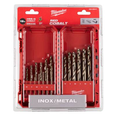 Zestaw 19 wierteł kobaltowych do metalu HSS-G CO Milwaukee 4932493867 - zdjęcie nr 2