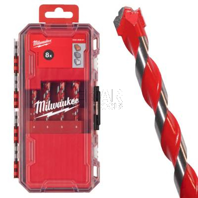 Zestaw 8 wierteł udarowych do betonu 4-12mm Milwaukee 4932493881 - zdjęcie nr 3