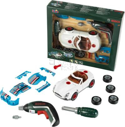 ZESTAW DO SKRĘCANIA TUNINGU AUTA Z WKRĘTARKĄ dla dzieci BOSCH KLEIN 8630