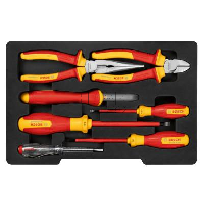 Zestaw szczypiec, wkrętaków i nożyka VDE 7szt BOSCH 1600A02NG3 - zdjęcie nr 3