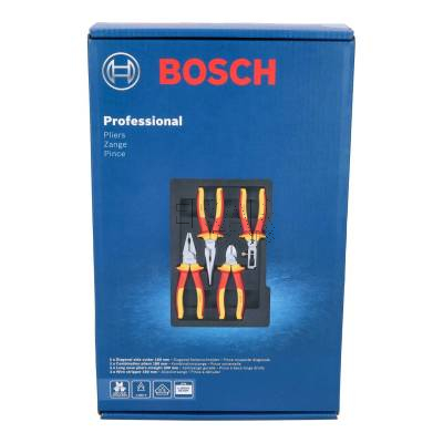 Zestaw 4 szczypiec VDE (uni, długie, boczne, do izolacji) BOSCH 1600A02NG1 - zdjęcie nr 4