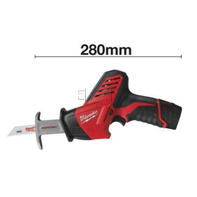 Piła szablasta akumulatorowa Milwaukee C12 HZ-202C 4933441195 + 2x2Ah + walizka - zdjęcie nr 2