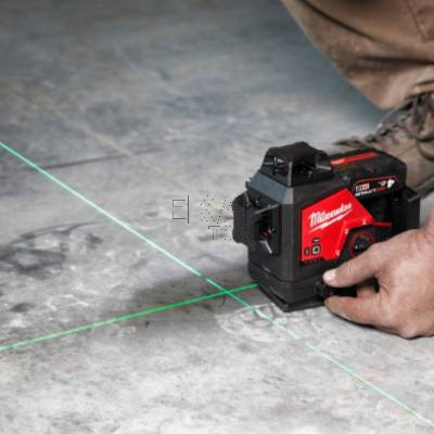 Laser budowlany 3-płaszczyznowy 360° zielony z walizką Milwaukee M12 3PL-0C 4933478103 - zdjęcie nr 4