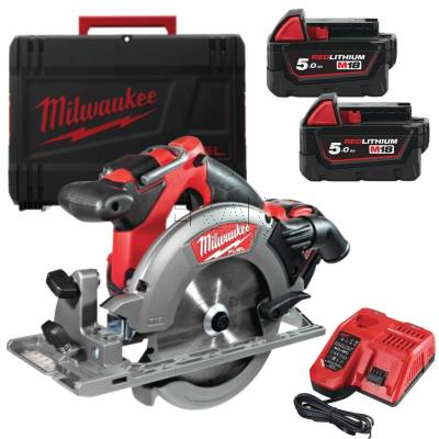 Pilarka tarczowa Milwaukee M18 CCS55-502X 4933451376 18V 165mm + 2x5Ah + walizka