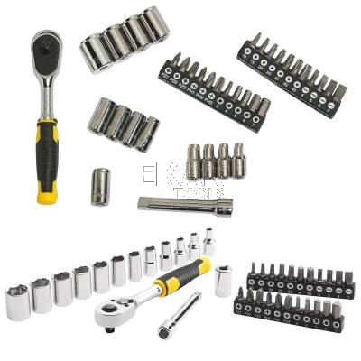 Zestaw nasadek z grzechotką 1/4 i bitami 37el STANLEY STMT82672-0 - zdjęcie nr 3