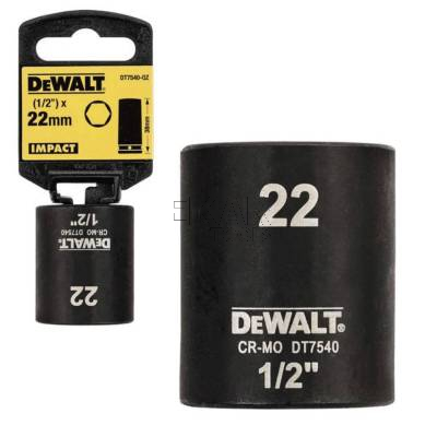 Nasadka udarowa 1/2 22x38mm EXTREME IMPACT DeWalt DT7540