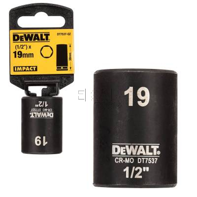 Nasadka udarowa 1/2 19x38mm EXTREME IMPACT DeWalt DT7537