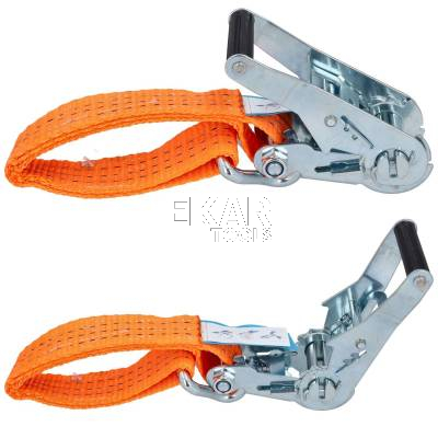 Pas mocujacy 35mm/LC1500daN/BF3000daN/4m/Pomarańcz/STF200/EN12195-2/hak pod. Forankra - zdjęcie nr 4