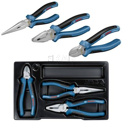 Zestaw 3 szczypiec (uniwersalne, długie, boczne) BOSCH 1600A016BG - zdjęcie nr 2