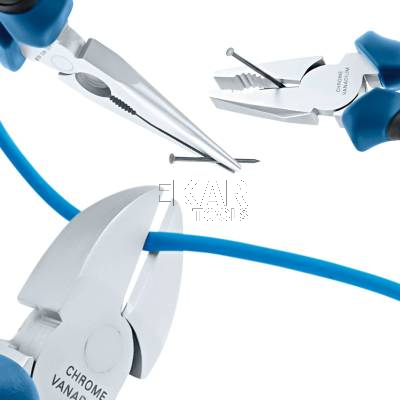 Zestaw 3 szczypiec (uniwersalne, długie, boczne) BOSCH 1600A016BG - zdjęcie nr 4