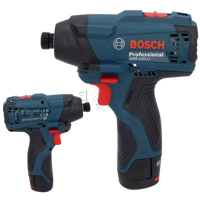 Zakrętarka udarowa BOSCH GDR 120-LI 06019F0001 100Nm 1/4 + 2x2Ah + walizka - zdjęcie nr 2