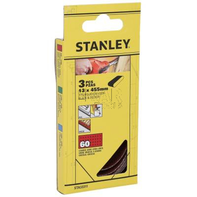 Pas bezkońcowy 13x455 mm granulacja 60G 3 szt. STANLEY STA33311-XJ - zdjęcie nr 3