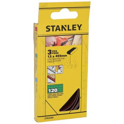Taśma szlifierska 13mm x455 ziarnistość 120, 3szt. STANLEY STA33381-XJ - zdjęcie nr 3