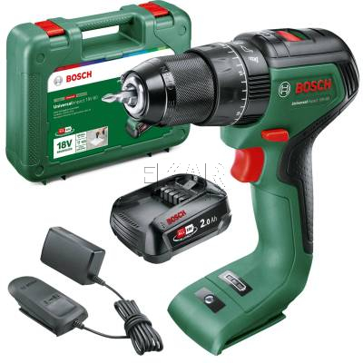 Wkrętarka udarowa BOSCH UniversalImpact 18V-60 06039D7101 + 1x2Ah + walizka