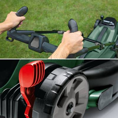 Kosiarka akumulatorowa BOSCH CityMower 18V-32-300 06008B9A07 32cm 31L + 1x4Ah - zdjęcie nr 4