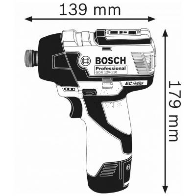 Zakrętarka udarowa BOSCH GDR 12V-110 06019E0002 12V 110Nm - zdjęcie nr 3
