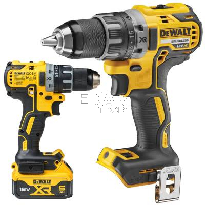 Wkrętarka akumulatorowa DeWalt DCD791P3A 18V + 3x5Ah + nasadka + TSTAK - zdjęcie nr 2