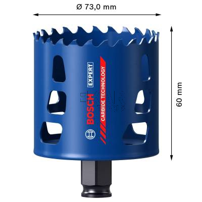 Otwornica piła 73x60mm Bosch EXPERT Tough Material 2608900435 - zdjęcie nr 2