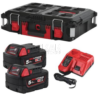 Szlifierka kątowa akumulatorowa Milwaukee M18 FSAG125XB100P-502P + osprzęt - zdjęcie nr 2