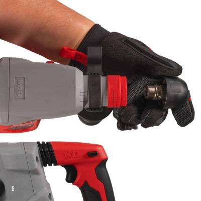 Młotowiertarka akumulatorowa SDS-Plus Milwaukee M18BLHX100P-502P + osprzęt - zdjęcie nr 3