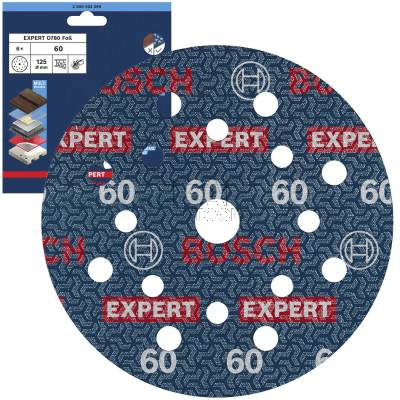 PAPIER ŚCIERNY KRĄŻEK 6szt. G60 125mm BOSCH EXPERT 2608902399