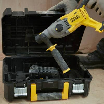 Młotowiertarka SDS-Plus STANLEY SFMCH900M22 18V V20 + 2x4Ah + walizka - zdjęcie nr 4
