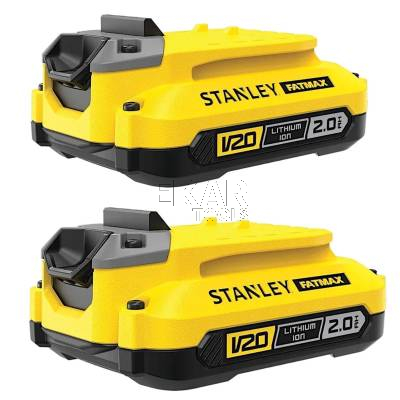 Zestaw startowy STANLEY SFMCB12D2 - 2x akumulator 2Ah + ładowarka - zdjęcie nr 2