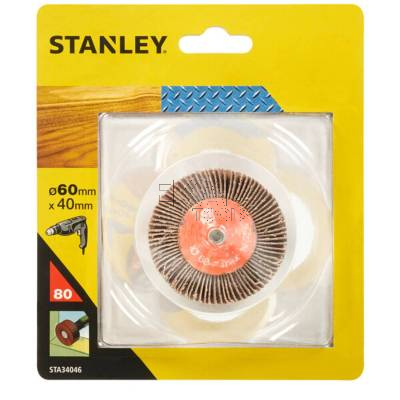 Ściernica listkowa do wiertarek 6mm 60x40mm 80G STANLEY STA34046 - zdjęcie nr 3