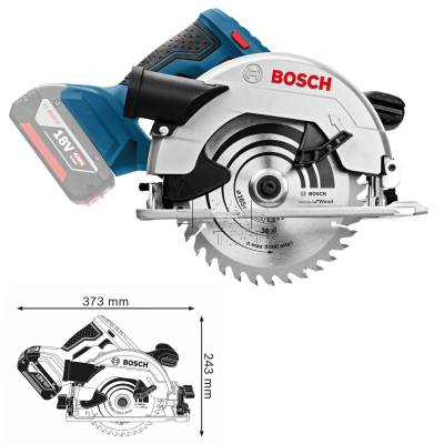 Pilarka tarczowa akumulatorowa BOSCH GKS 18V-57 G 06016A2101 165mm + L-BOXX - zdjęcie nr 2