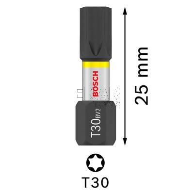 Bit udarowy T30 25mm BOSCH Impact 2607002807 1szt. - zdjęcie nr 3