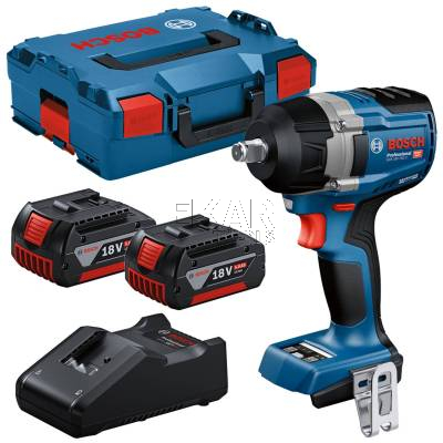 Klucz udarowy BOSCH GDS 18V-750 C 06019L9003 1/2 750Nm + 2x5Ah + L-BOXX
