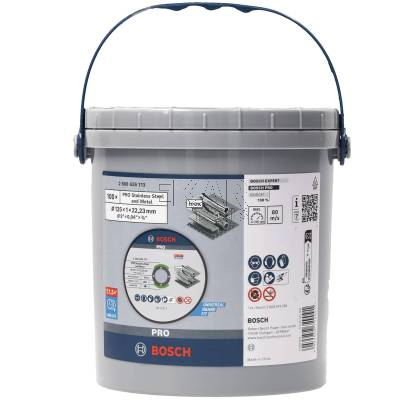 Zestaw 100szt. tarcz do cięcia stali i metalu 125x1mm BOSCH 2608626113 - zdjęcie nr 4