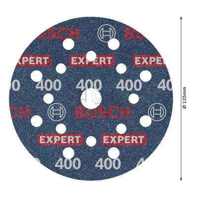 Krążek ścierny BOSCH EXPERT O780 FOIL 125mm G400 2608902415 - zdjęcie nr 2