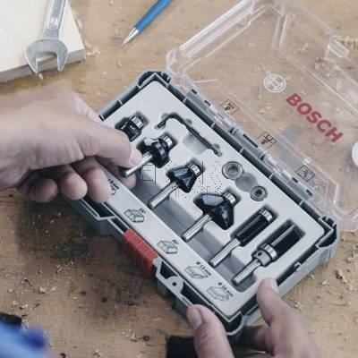 Zestaw 6 frezów do drewna 6mm BOSCH 2607017468 - zdjęcie nr 4