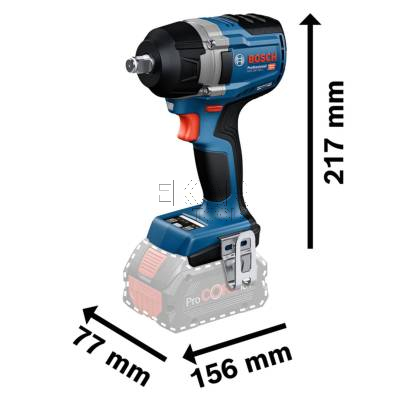 Klucz udarowy BOSCH GDS 18V-750 C 06019L9002 1/2 + 2x8Ah + L-BOXX - zdjęcie nr 2