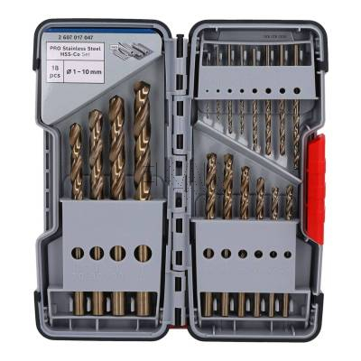 Zestaw 18 wierteł do metalu 1-10mm COBALT HSS-CO BOSCH 2607017047 - zdjęcie nr 2
