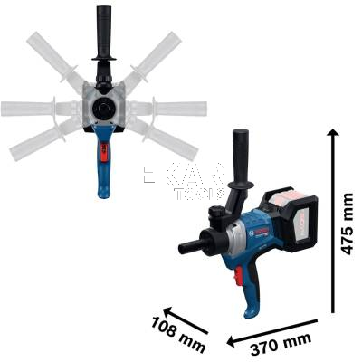 Mieszarka mieszalnik akumulatorowy BOSCH GRW 18V-120 06011C2000 - zdjęcie nr 2