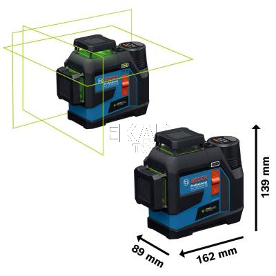 Laser liniowy budowlany BOSCH GLL 12V-100-33 CG 0601065401 + L-BOXX + 1x2AH - zdjęcie nr 2