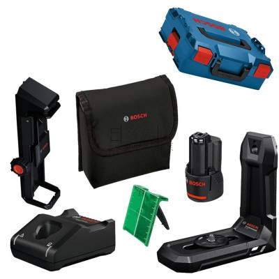 Laser liniowy budowlany BOSCH GLL 12V-100-33 CG 0601065401 + L-BOXX + 1x2AH - zdjęcie nr 3