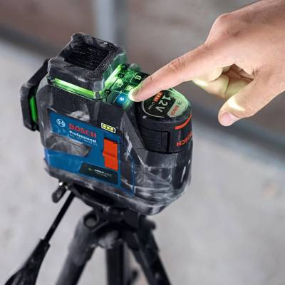 Laser liniowy budowlany BOSCH GLL 12V-100-33 CG 0601065401 + L-BOXX + 1x2AH - zdjęcie nr 4