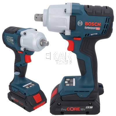 Klucz udarowy BOSCH GDS 18V-450 PC 06019K4102 1/2 450Nm + 2x4Ah + L-BOXX - zdjęcie nr 2