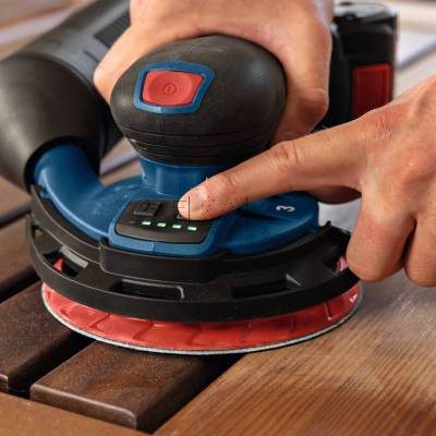 Szlifierka mimośrodowa BOSCH GEX 18V-150-3 0601372903 150mm 18V + L-BOXX - zdjęcie nr 4