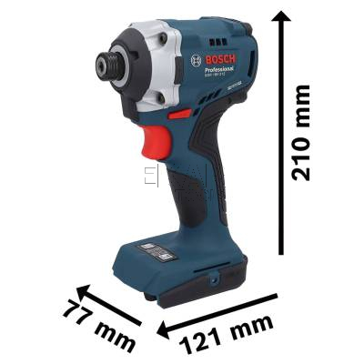 Zakrętarka udarowa BOSCH GDR 18V-215 06019N2002 215Nm + 2x4Ah + L-BOXX - zdjęcie nr 3
