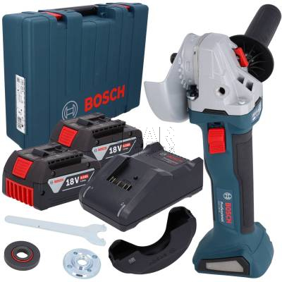 Szlifierka kątowa BOSCH GWS 18V-8 06019N9020 18V 125mm + 2x4Ah + walizka