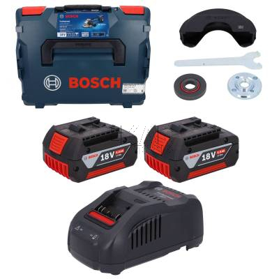 Szlifierka kątowa BOSCH GWS 18V-11 S 06019N4002 125mm + 2x5Ah + L-BOXX - zdjęcie nr 3