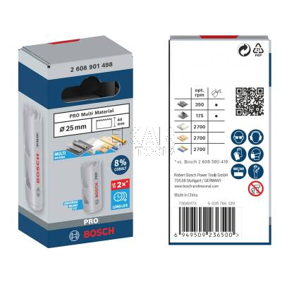 Otwornica piła HSS Multi Material 25x44mm BOSCH PRO 2608901498 - zdjęcie nr 4