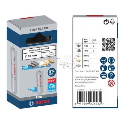 Otwornica piła HSS Multi Material 16x44mm BOSCH PRO 2608901491 - zdjęcie nr 4