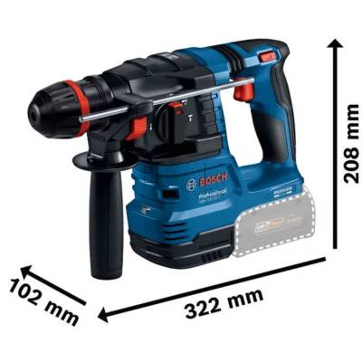 Młotowiertarka SDS-Plus BOSCH GBH 18V-22 X 0611924102 ONECHUCK 2J + L-BOXX - zdjęcie nr 2