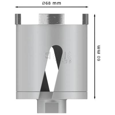 Diamentowa koronka wiertnicza 68mm M16 BOSCH PRO 2608599047 - zdjęcie nr 2