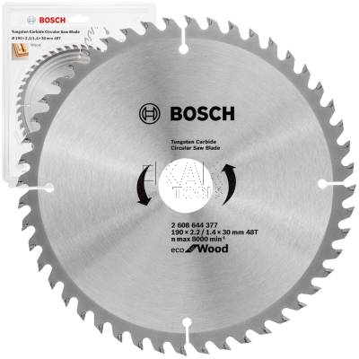 Tarcza pilarska do drewna 190x30mm 48z BOSCH ecoforWood 2608644377